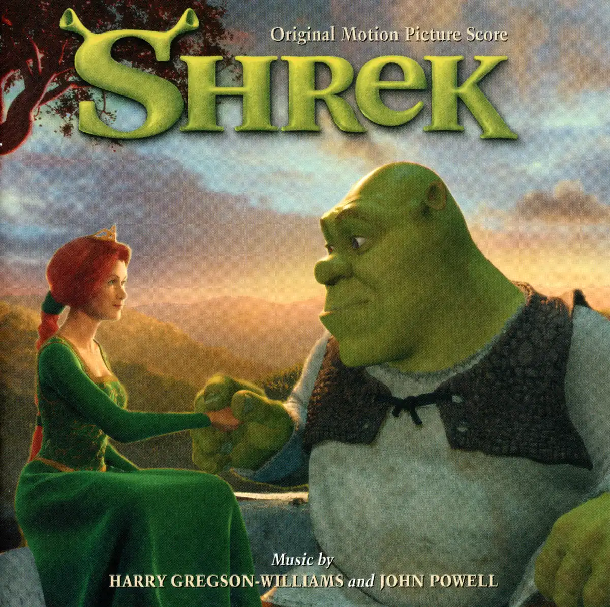 Shrek: Original Motion Picture Score (25th anniversary edition) CD Front Cover.