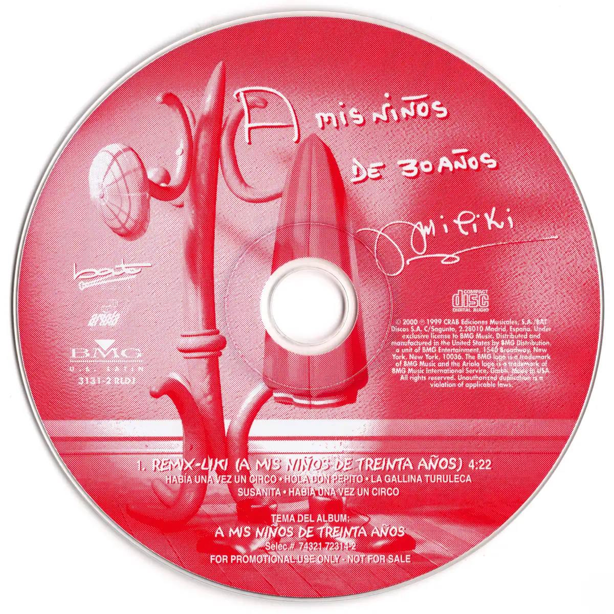 Miliki - Remix-liki: A mis niños de 30 años CD.