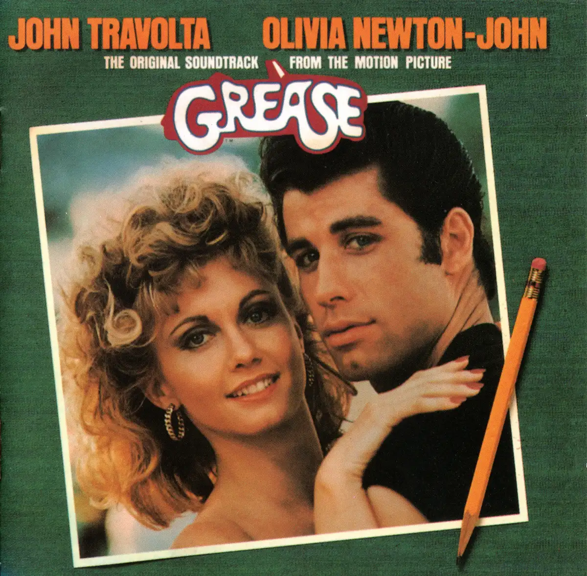 Grease: The Original Soundtrack from the Motion Picture CD Front Cover.